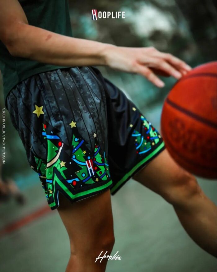 Nostalgia X'mas HoopLife Retro Shorts - Image 2