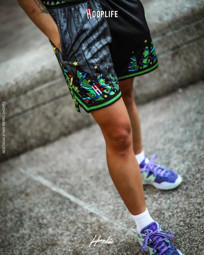Nostalgia X'mas HoopLife Retro Shorts - Image 3