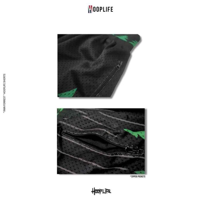 Hooplife " RAIN FOREST " Retro Shorts - Image 5
