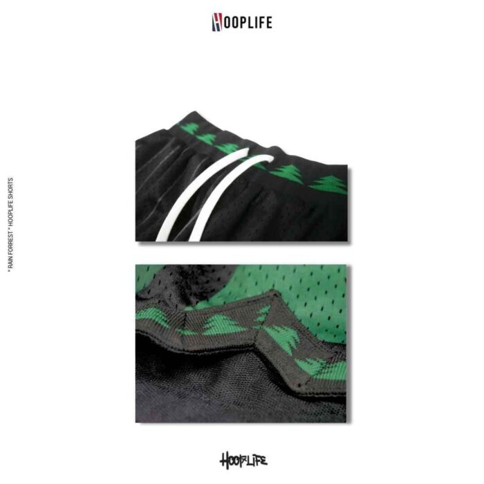 Hooplife " RAIN FOREST " Retro Shorts - Image 6