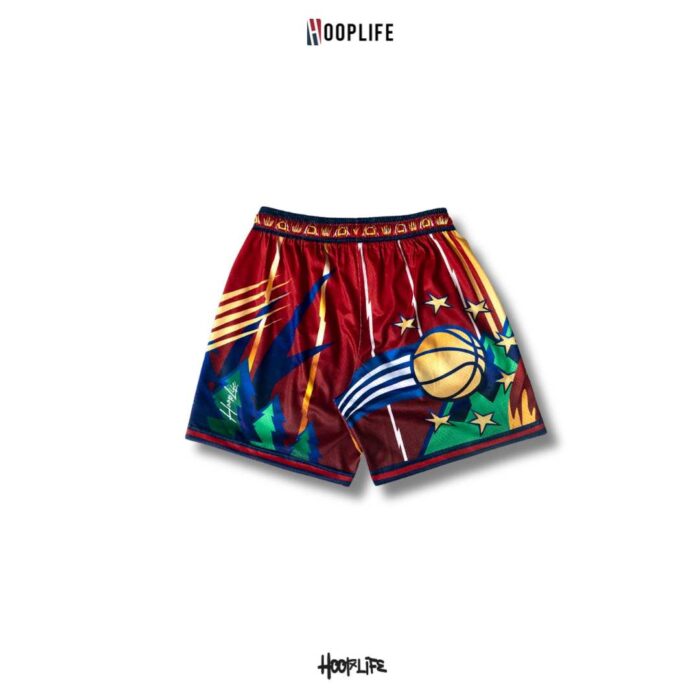 Hooplife " Red Dynasty " Mesh Shorts - Image 3