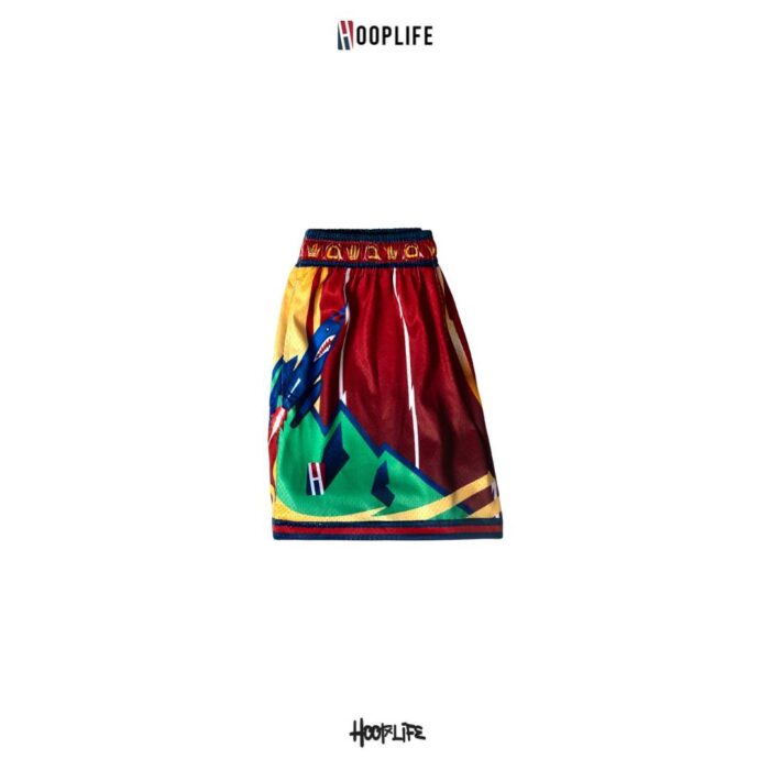 Hooplife " Red Dynasty " Mesh Shorts - Image 4